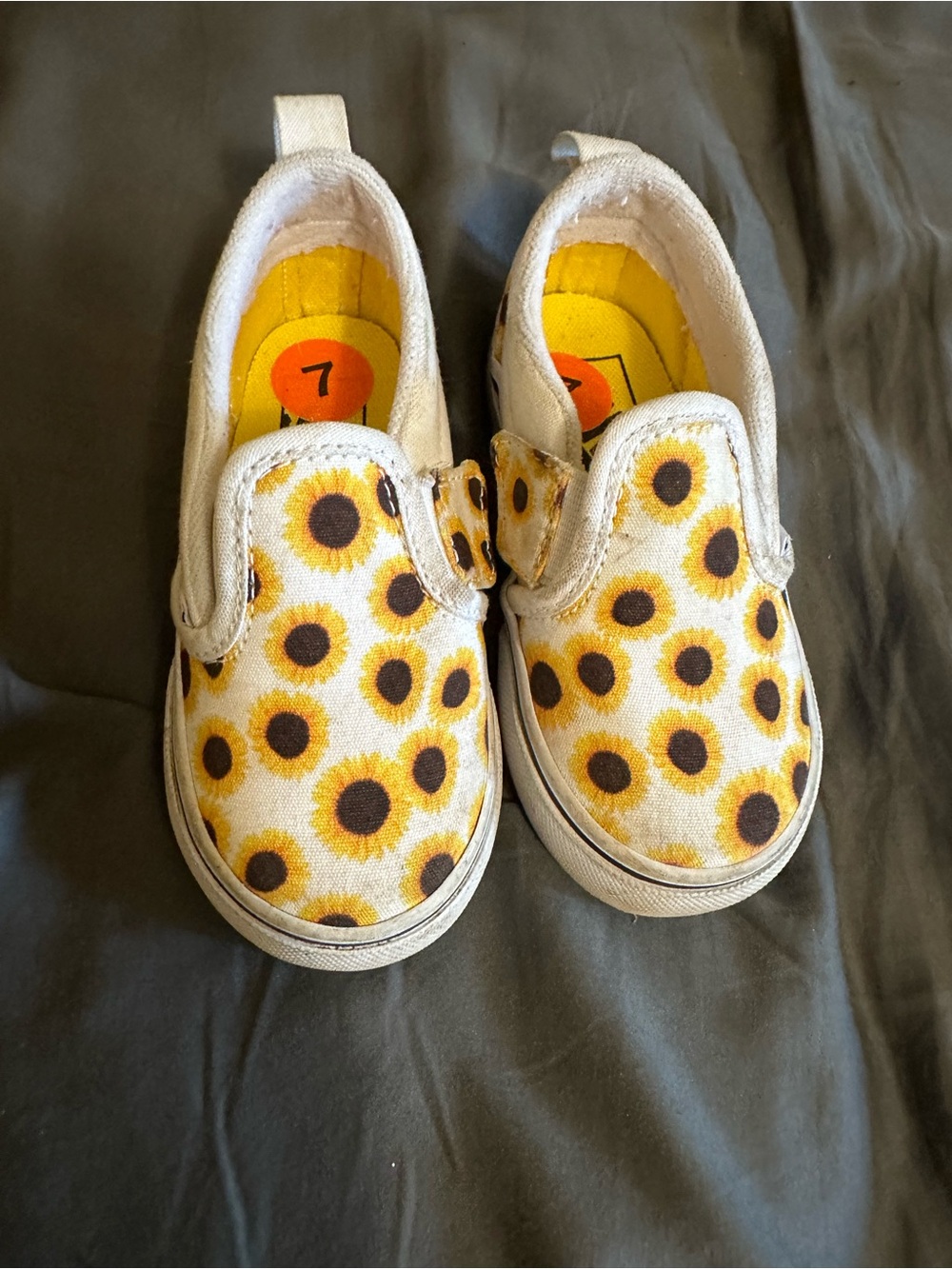 Kids Sunflower Vans - Yellow